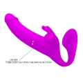 Wibrator strap-on Zanini, silikonowy, 28,3 cm, 10 trybów wibracji, wodoodporny
