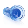 Dildo REALROCK CRYSTAL CLEAR - 8''/20 cm, przezroczyste, przyssawka, wodoodporne