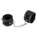 Kajdanki wegańskie Polyurethan z regulowanym zapięciem i zdejmowanym łańcuchem