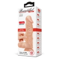 Dildo BAILE - TPR, realistyczne żołędzie, przyssawka, długość 9.4
