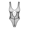 Body OBSESSIVE B117, otwarty krok, siateczka, rozmiary S/M/L, efekt wyszczuplający