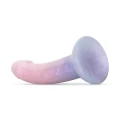 Dildo - Mermaid Ombre, Żelowe, 17 cm, Pastelowe Kolory, Brokatowe Detale