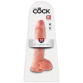 Dildo King Cock 10 cali, realistyczny, PVC, średnica 5,1 cm, z przyssawką
