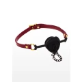 Knebel BDSM TABOOM z zatyczką | Skórzany | 6 cm średnicy, 62 cm długości
