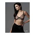 Bielizna OBSESSIVE — komplet 2-częściowy M/L haftowany tiul, fiszbiny, regulacja