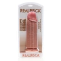 Dildo RealRock, 10'', PVC, Extra Gruby, Bez Jajek, Przyssawka