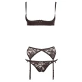 Stanik podwyższający COTTELLI LINGERIE z koronką, riostring, luksusowy komplet 75B