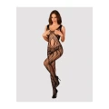 Bodystocking OBSESSIVE G328 - Elastyczny materiał, zmysłowy dekolt, otwarty krok