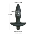 Wtyczka analna silikonowa Black Velvets Vibr. 5-stopniowa wibracja, 13 cm długości