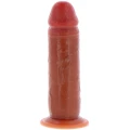 Dildo ToyJoy Get Real Skin 19 cm, silikon, ruchomy napletek, przyssawka