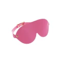 Maseczka na oczy Taboom Malibu, wegańska skóra PU, regulowane zapięcie, różowa