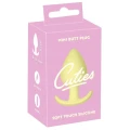 Mini wtyczka analna Cuties, silikonowa, 6,5 cm długości, zakończenie w kształcie stożka
