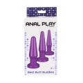 Zestaw plugów analnych - Best Butt Buddies, phthalate free, przyssawki, różne rozmiary