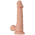 Dildo BAILE - TPR, realistyczne żołędzie, przyssawka, długość 9.4