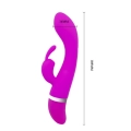 Wibrator silikonowy PRETTY LOVE FREDA, 30 funkcji, przyjazny dla ciała, 18,9 cm