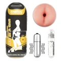 Masturbator analny Cyber-skóra - Wibrujący, wielokrotnego użytku, 16 cm