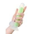 Dildo Dick Glow BY TOYFA 13cm, świecący w ciemności, dwuwarstwowy silikon