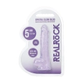 Dildo realistyczne REALROCK Crystal Clear – przezroczyste, 12,7 cm, przyssawka