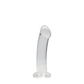 Dildo CRYSTAL CLEAR - 17 cm, przezroczyste, z przyssawką, bez ftalanów
