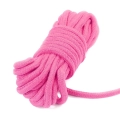 Lina do Bondage 10m Różowa, 8mm Grubość, Japońska Bawełna