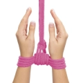 Lina do Bondage 10m Różowa, 8mm Grubość, Japońska Bawełna