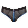 Jockstrap męski - Neoprenowa gumka, 90% poliester, 10% elastan, błyszczący design