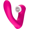 Stymulator łechtaczki, silikonowy, 9 trybów wibracji, wodoodporny, różowy
