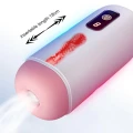 Masturbator USB Rechargeable, 8 funkcji wibracji, 18 cm długości, 6,5 cm średnicy