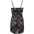 Negliż koronkowy COTTELLI LINGERIE - czarny, rozkloszowany, elegancki M