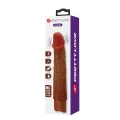 Dildo Pretty Love Leander, 20,3 cm, 10 trybów wibracji, realistyczny, brązowy