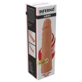 Nakładka na penisa INFERNO HIDDEN DESIRE, 20 cm, z płynnego silikonu, realistyczne detale