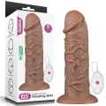 Dildo 10,5'' LoveToy Legendary, elastyczny, wibracje 10 funkcji, realistyczny materiał PVC
