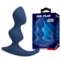 Masażer prostaty Mr. Play David, 11,8 cm, ergonomiczny kształt, niebieski silikon