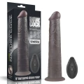 Dildo Lovetoy Dual Layer - 10'' Platinum Silicone, 10 trybów, zdalne sterowanie