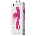Wibrator podwójnego działania Pretty Love - Silikon, ABS, elastyczny, różowy