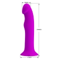 Wibrator Murray PRETTY LOVE – silikon/ABS, 12 funkcji wibracji i pulsacji, przyssawka