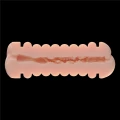 Masturbator dwustronny Virgin-Skin, 22,4 cm, materiał TPE, wibrujący