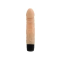 Dildo - Seria Realistyczna, 19,5 cm, Silikonowy, 7 Funkcji Wibracyjnych