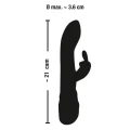 Wibrator królik Sweet Smile, 21 cm, 7 trybów wibracji, miękki silikonowy