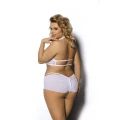 Bielizna erotyczna ANAIS PLUS SIZE, zestaw XL, luksusowy materiał, biały kolor