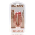 Dildo podwójne U kształt 5” RealRock, materiał: PVC, realistyczny wygląd