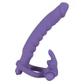Dildo wibracyjne - Silicon Play - 16 cm długości, 2,6 cm średnicy, pierścień 3,2 cm