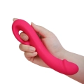 Wibrator G-Spot Vibey – Kinky Pleasure, gięty 90° silikonowy, magnetyczne USB