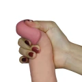 Dildo Love Toy Ultra Soft 20 cm, 10 prędkości wibracji, przyssawka