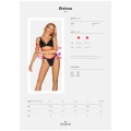 Bielizna nocna OBSESSIVE: Komplet Eloissa, S/M, satyna, koronka, regulowane ramiączka