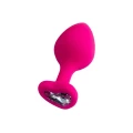 Plug analny Diamond Heart, silikonowy, z eleganckim sercem, dla początkujących i zaawansowanych