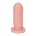 Dildo analny Mio Flesh, 8 cm długości, 3,5 cm średnicy, z przyssawką
