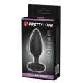 Wibrujący korek analny PRETTY LOVE - 10 funkcji, silikon, ergonomiczny uchwyt