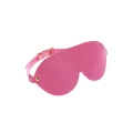 Maseczka na oczy Taboom Malibu, wegańska skóra PU, regulowane zapięcie, różowa