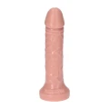 Dildo, Italian Cock - 16,5 cm, przyssawka, naturalna biała skóra